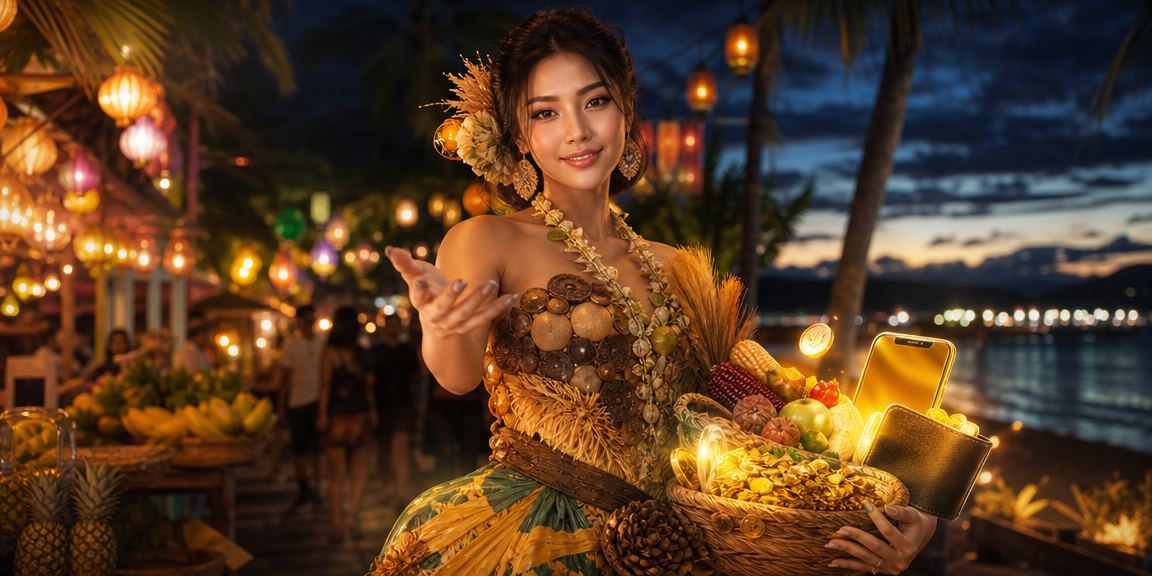 ji99 Live Casino night market atmosphere